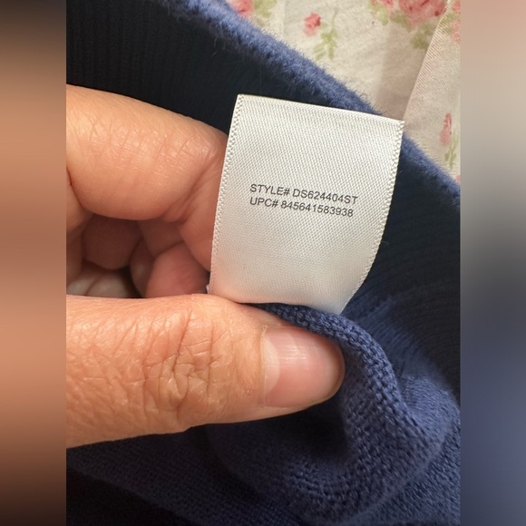 Alan flusser blue large vneck sweater vest 100% Cotton - Picture 5 of 7